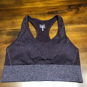 Athleta Maroon Shimmer Workout Crop